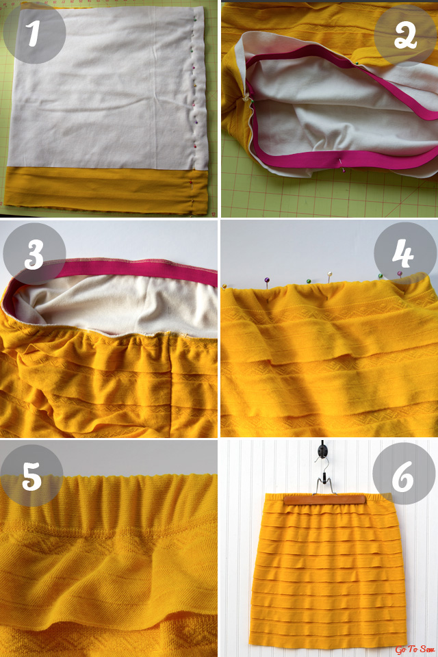 Ruffle knit skirt tutorial from gotosew.com