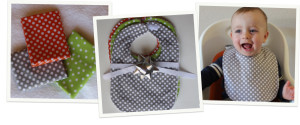 Baby Bib tutorial by Haberdashery Fun #baby #bib #sew