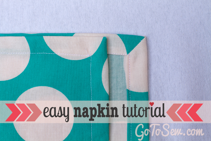 Como costurar guardanapos de pano com cantos perfeitos de costura # # tutorial