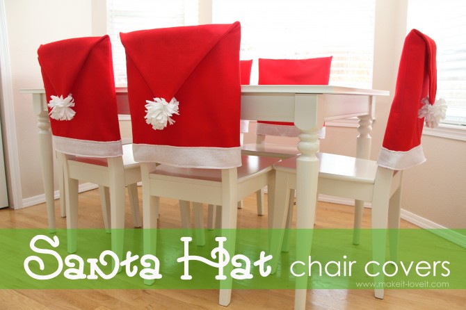 Featured: Santa Hat Chair Covers - SEWTORIAL