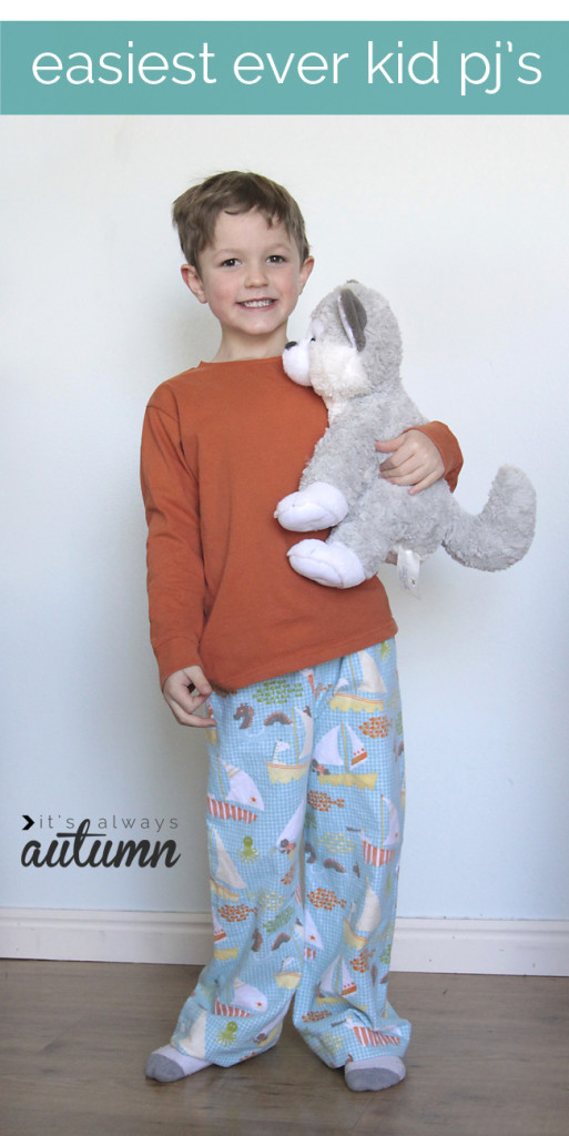 Easiest Ever Kids PJs Tutorial - SEWTORIAL