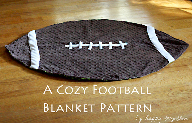 Cozy Football Blanket Tutorial Sewtorial