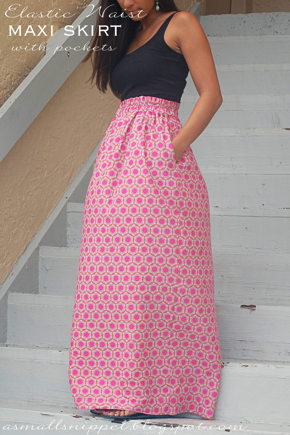 Elastic Waist Skirt With Pockets Tutorial Sewtorial