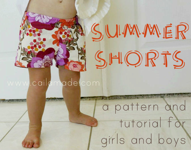 Kids Summer Shorts Tutorial SEWTORIAL