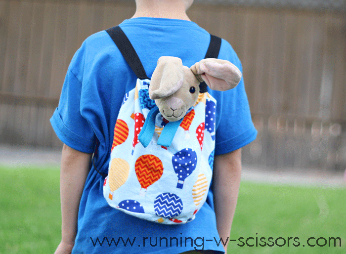 cat stuffed animal backpack