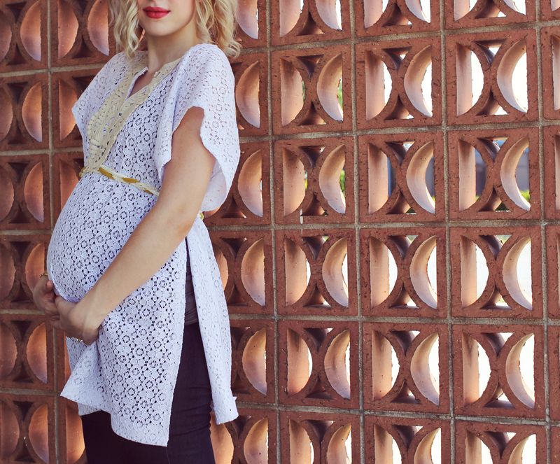 lace maternity shirt