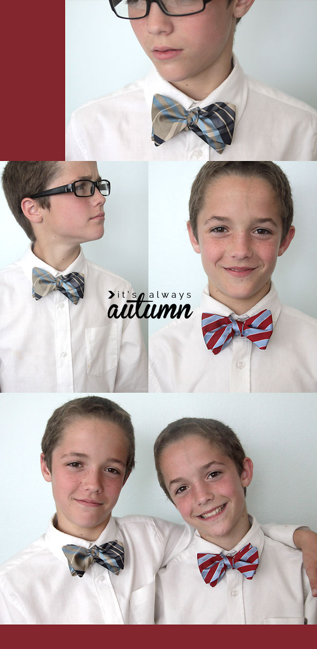 Boy Bow Tie Upcycle - SEWTORIAL