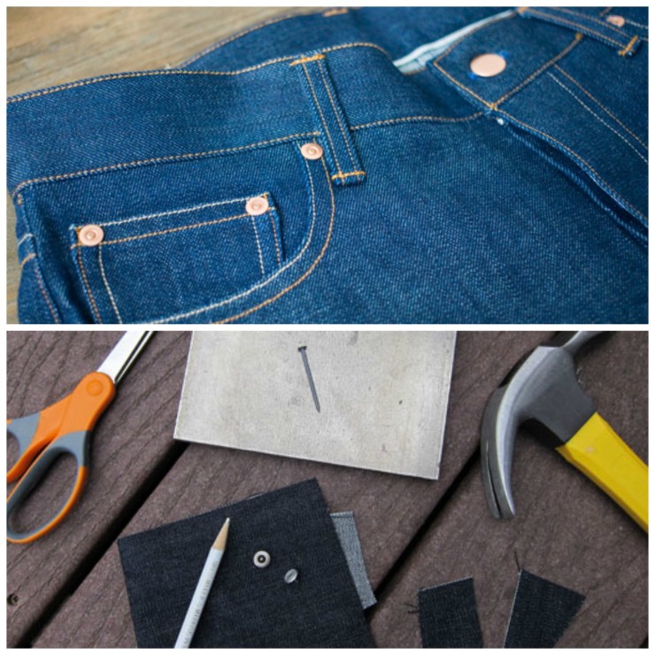 How to Insert Jeans Rivets SEWTORIAL