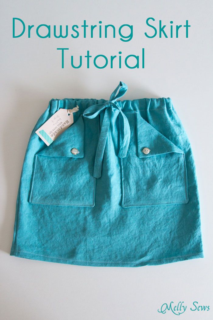 Drawstring Skirt Tutorial SEWTORIAL