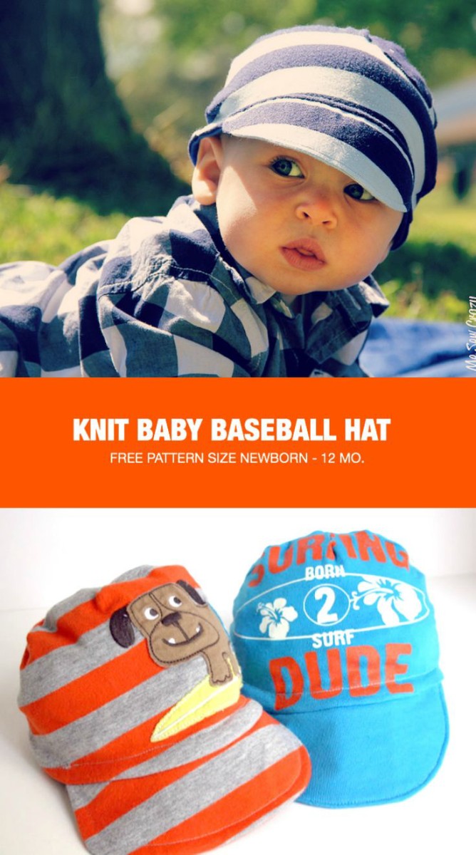 Baby Knit Baseball Caps SEWTORIAL