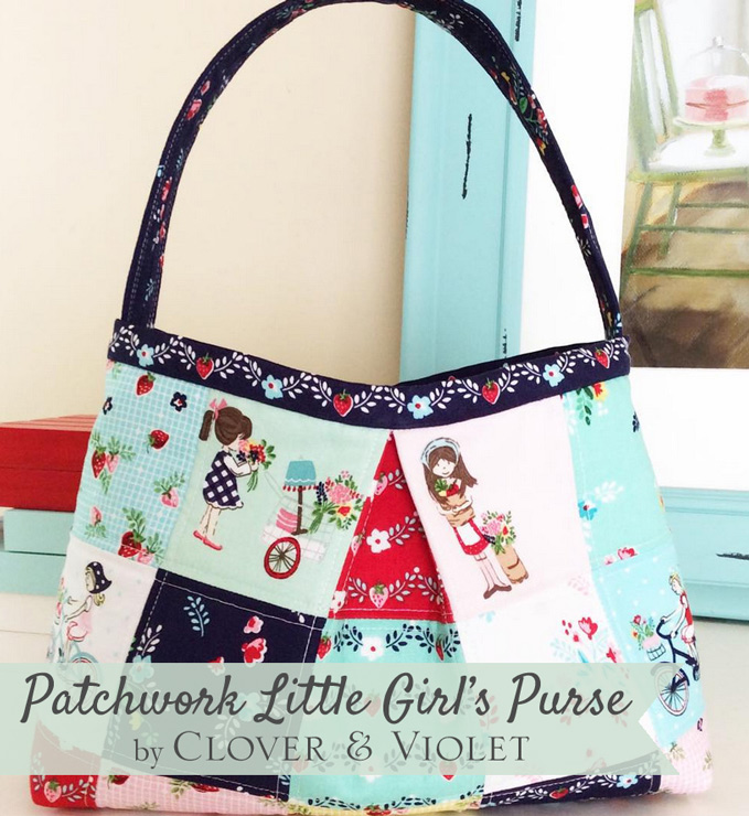 Little Girls Patchwork Purse Tutorial SEWTORIAL