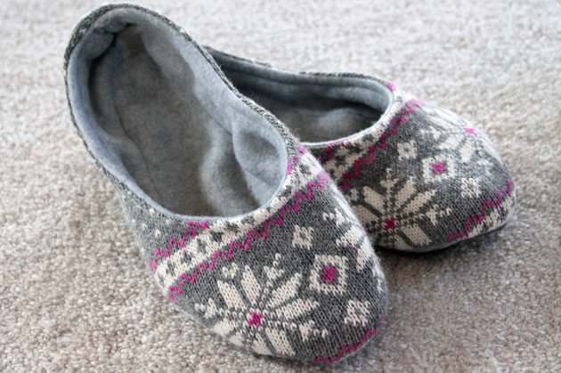 handmade female slippers