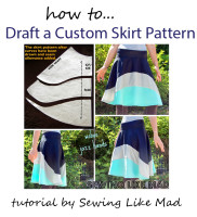 Featured: Draft a Custom Fit Skirt Pattern Tutorial - SEWTORIAL